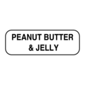 Nevs Peanut Butter & Jelly Label 1/2" x 1-1/2" DIET-546